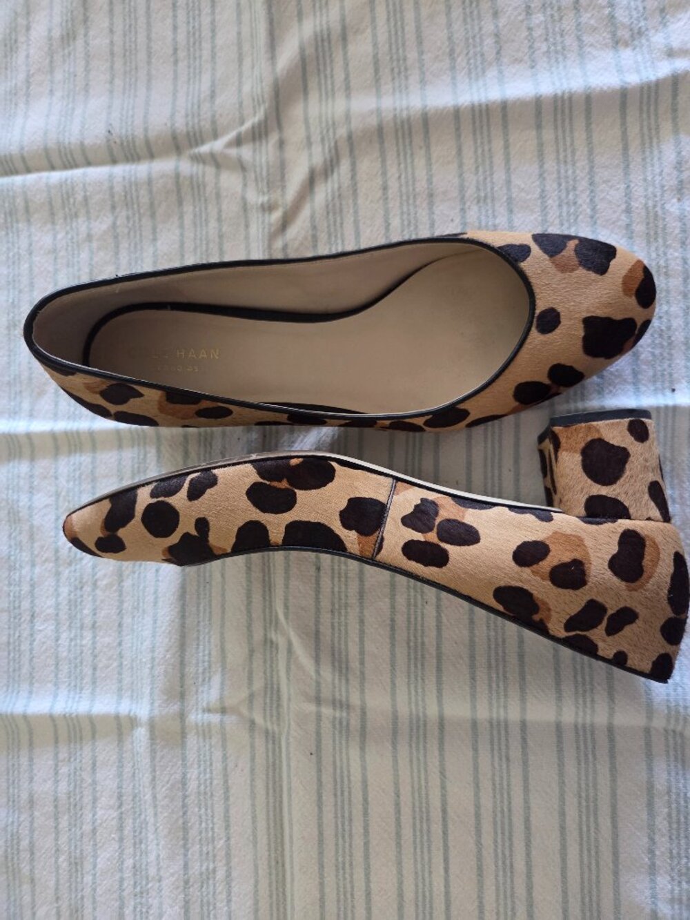 Cole Haan Dyed Calf Hair Leopard Pumps 9.5